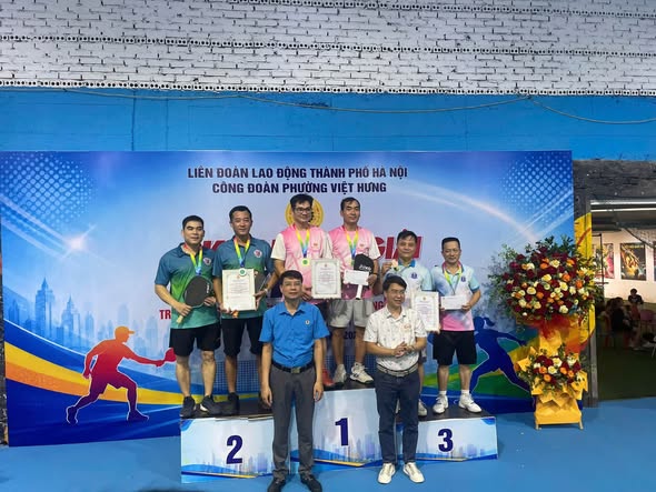 HAPULICO XUẤT SẮC GIÀNH GIẢI NHẤT ĐÔI NAM TẠI GIẢI PICKLEBALL PHƯỜNG VIỆT HƯNG